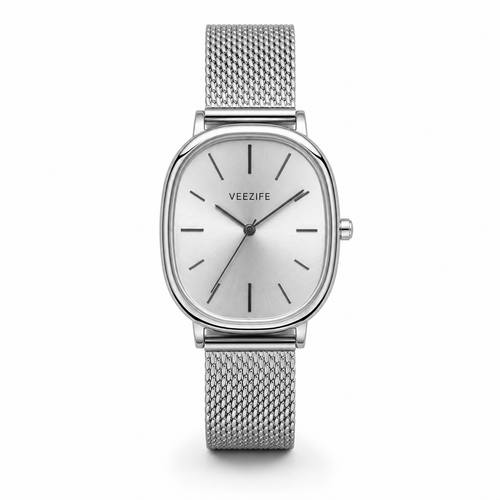 VEEZIFE Cendrix watch front view on a clean white background, featuring the VEEZIFE logo on the dial.